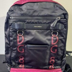 Dolce & Gabbana Black and Red Backpack